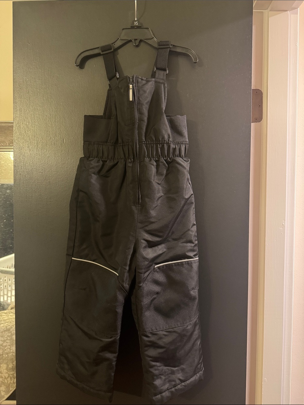 Kids Swiss Tech Black Snow Bib Pants